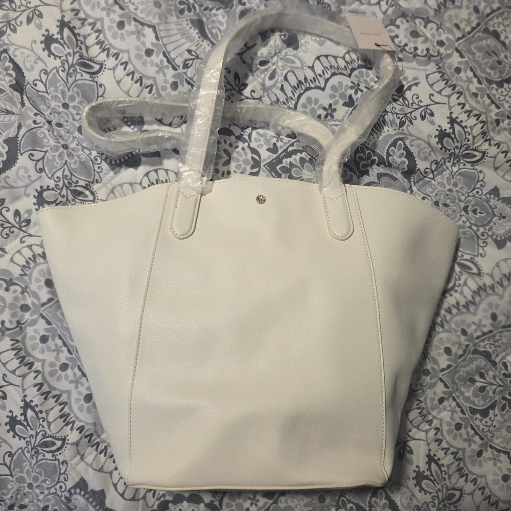 LC Lauren Conrad Classic Cream Tote